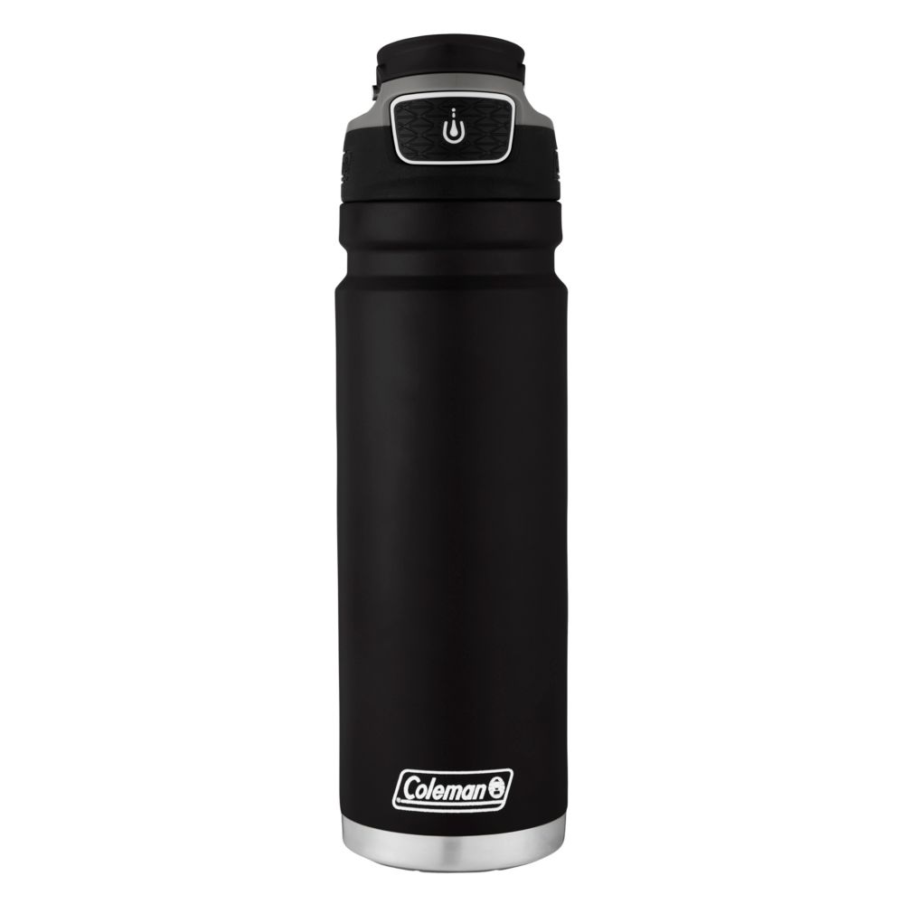 Freeflow Stainless Steel Autoseal Insulated Water Bottle 24oz, Black